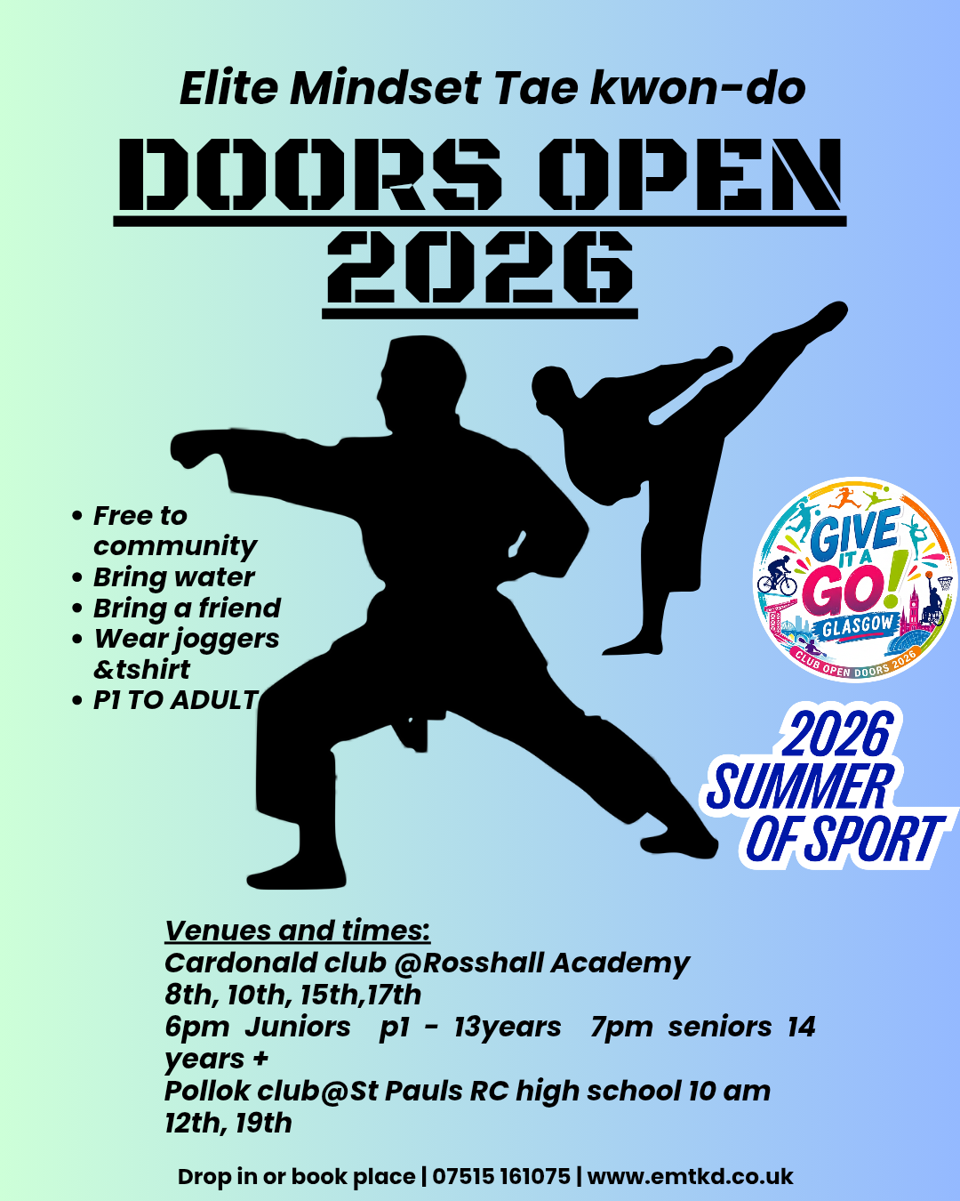 Doors open sessions